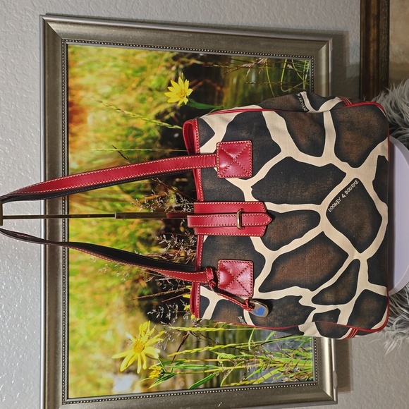 Dooney & Bourke Giraffe Print Tote + Coin Pouch & Card Holder Set - Picture 6 of 16